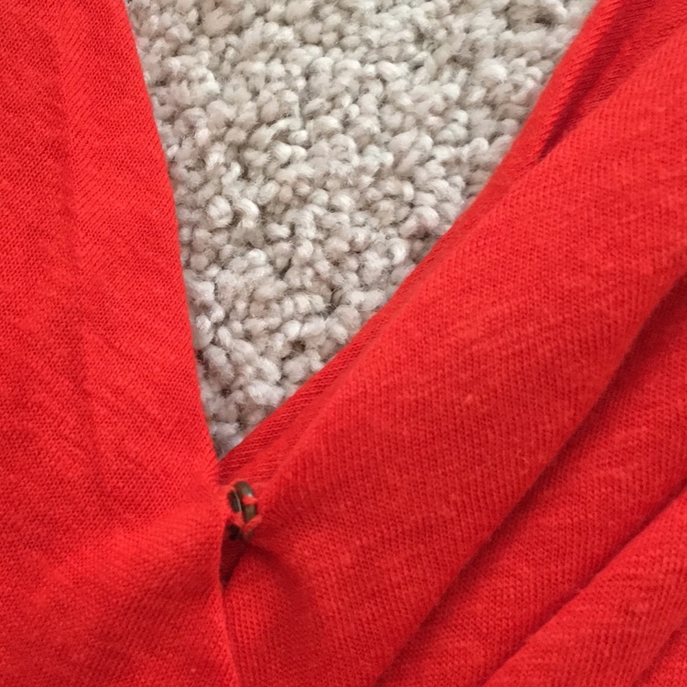 Joie red v neck dress - Picture 3 of 4